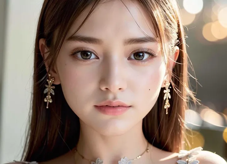 best quality, realistic, photorealistic, award-winning illustration, (intricate details:1.2), (delicate detailed), (intricate details), (cinematic light, best quality Backlights), clear line,fashion girl, sharp focus, realistic face,detailed face,official art, unity 8k wallpaper, ultra high res, detailed background,(photorealistic:1.5), looking at viewer, ulzzang-6500,<lora:taiwanDollLikeness_v10:0.2>, <lora:koreanDollLikeness_v10:0.2>, <lora:japaneseDollLikeness_v10:0.2>, <lora:breastinclassBetter_v13:0.3>