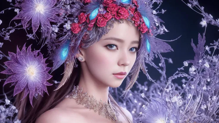 mechanical android flower by, earnst haeckel, james jean. generative art, baroque, intricate patterns, fractalism, movie still, photorealistic, vibrant peacock feathers, intricate, elegant, highly detailed, digital painting, artstation, smooth, sharp focus, illustration, outrun, vaporware,
1 girl, solo
beautiful detailed intricate insanely detailed octane render trending on artstation, 8 k artistic photography, volumetric lighting, beautiful, rich deep colors masterpiece, sharp focus, ultra detailed,