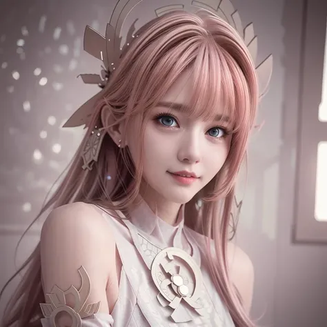 (RAW photo:1.2), (photorealistic:1.4),(intricate details:1.2),(masterpiece:1.3),(best quality:1.4), (ultra highres:1.2), cinema lighting, ultra high res,(detailed eyes),(detailed facial features),(detailed clothes features), (full body), HDR, 8k resolution, looking at viewer, skin tight, (shiny skin),(slender girl), dreamlike, narrow waist, (extreme detailed illustration), blue eyes, 1girl, cute, innocent, (smile), (innocent smile), skinny body, indoors, breasts, large breasts, busty, <lora:yaeMikoRealistic_yaemikoMixed:1>, (pink hair), long hair, <lora:cuteKoreanGirlLora_cuteKoreanGirlLora:0.4>, <hypernet:sxzBloom_sxzBloom:1>