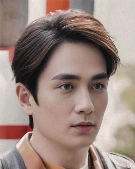 <lora:zhuyllora:1>, 1man, a 30 y.o male blurry, depth_of_field, red_background, blurry_foreground, blurry_background, flag_background, solo, realistic, motion_blur, looking_at_viewer, black_hair, red_sky,zhuly,1man, asian, closed_mouth, 3d, red_border, multiple_torii, simple_background,soft lighting, masterpiece, best quality, 8k uhd, dslr, film grain, Fujifilm XT3 photorealistic painting art by midjourney and greg rutkowski