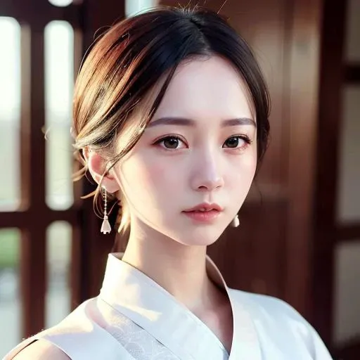under body ,high resolution,(8k, best quality, masterpiece:1.2), (realistic, photo-realistic:1.2),the whole body,detailed face,(delicate texture, pattern, hanfu),  <lora:yumikoliu:1>