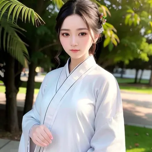 under body ,high resolution,(8k, best quality, masterpiece:1.2), (realistic, photo-realistic:1.2),the whole body,detailed face,(delicate texture, pattern, hanfu),  <lora:yumikoliu:1>