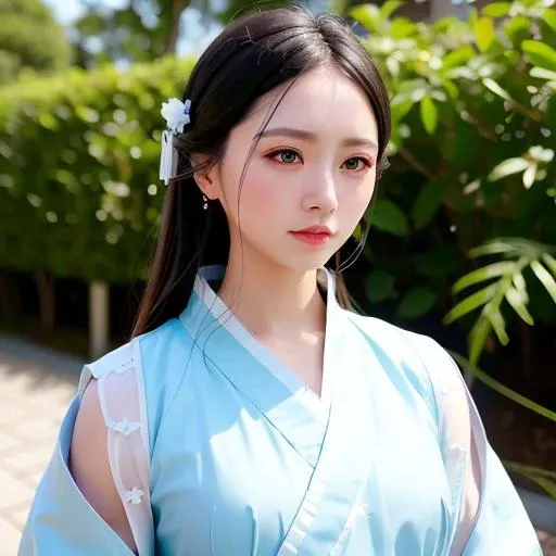 under body ,high resolution,(8k, best quality, masterpiece:1.2), (realistic, photo-realistic:1.2),the whole body,detailed face,(delicate texture, pattern, hanfu), <lora:yumikoliu:1>