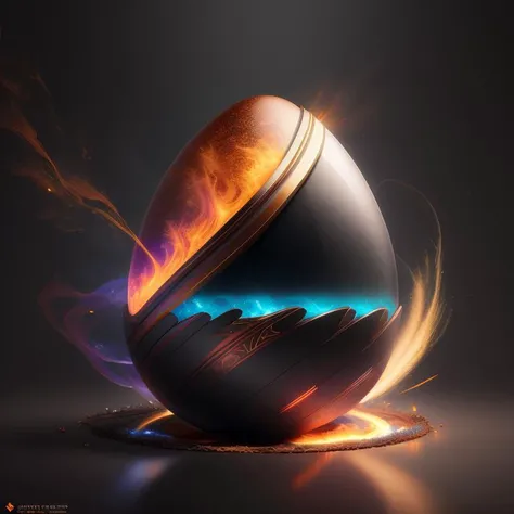 arafed image of a sphere with a fire trail coming out of it, magic frozen ice phoenix egg, rendered art, amazing octane render, art render, greg rutkowski. octane render, high-quality render, realistic explosion, rendered in cinema 4 d, rendered in cinema4d, 3 d epic illustrations, rendered in octane render 32k, ornate egg
<lora:easter-fusion:1>