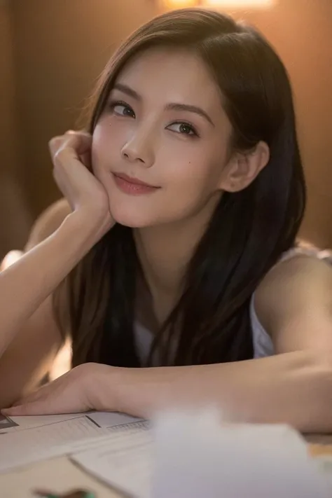 (RAW photo, best quality), (realistic, photo-realistic:1.3), extremely delicate and beautiful, Amazing, finely detail, masterpiece, ultra-detailed, highres,(best illustration), (best shadow),intricate,
1girl,smile,
sharp focus, volumetric fog, 8k UHD, DSLR, high quality, (film grain:1.4), Fujifilm XT3 <lora:liYitongChinese_v10:0.8>