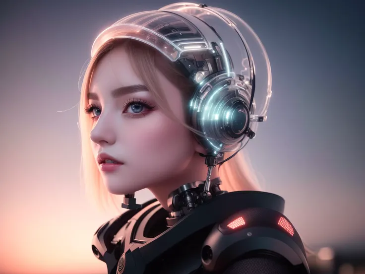 complex 3d render ultra detailed of a beautiful porcelain profile woman android face, cyborg, robotic parts, 150 mm, beautiful studio soft light, rim light, vibrant details, luxurious cyberpunk, lace, hyperrealistic, anatomical, facial muscles, cable electric wires, microchip, elegant, beautiful background, octane render, H. R. Giger style, 8k, best quality, masterpiece, illustration, an extremely delicate and beautiful, extremely detailed ,CG ,unity ,wallpaper, (realistic, photo-realistic:1.37),Amazing, finely detail, masterpiece,best quality,official art, extremely detailed CG unity 8k wallpaper, absurdres, incredibly absurdres, robot, silver halmet,