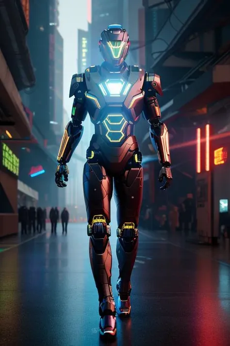 anatomically correct unspeakable unimaginable opposite of the robot creature,  realistic, cyberpunk, full body, mecha robot, male, 4k, highest quality, redshift render,  cinematic, elegant, hyperrealistic, octane render, unreal, high definition, highly detailed, photo taken with Sony a7R camera, DSLR lens, trending on artstation, <lora:ghostRunner_v10:0.5>