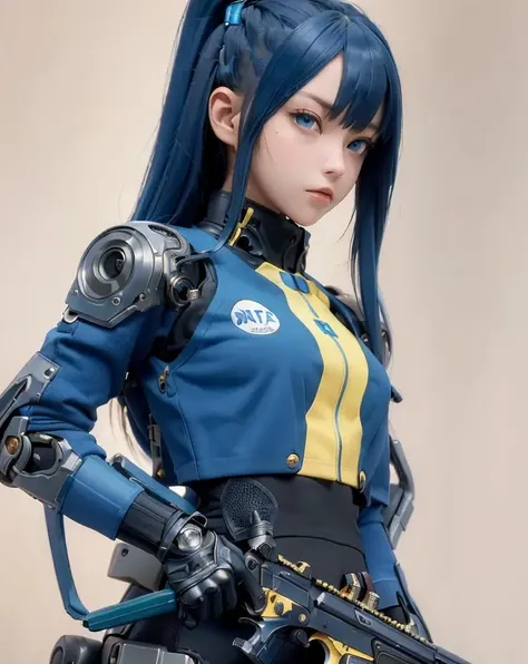 ((best quality)), ((masterpiece)), (detailed),50mm lens,1girl, (detailed face), (detailed eyes), mecha,ninja,upper body,wallpaper,blue fire,gear, holding a gun,cyberpunk girl, (beautiful face),small breasts ,by style ArtStation, bright blue-green eyes,yellow blue hair, nice pose,gloves,
<lora:OC illustration:0.4><lora:koreandolllikeness_V10:0.2> <lora:urbansamuraiv0.14-000002:0.4>