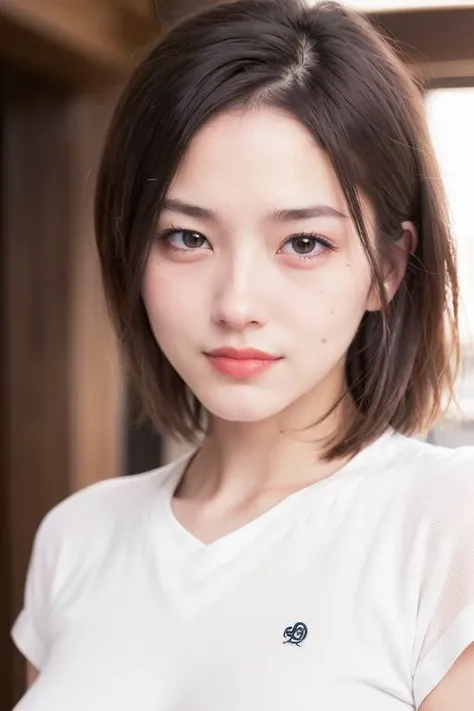 dressed, (photo realistic:1.4), (hyper realistic:1.4), (realistic:1.3),
(smoother lighting:1.05), (increase cinematic lighting quality:0.9), 32K,
1girl,20yo girl, realistic lighting, backlighting, light on face, ray trace, (brightening light:1.2), (Increase quality:1.4),
(best quality real texture skin:1.35), finely detailed eyes, finely detailed face, finely quality eyes,
(tired and sleepy),(smile:1.4), face closeup, t-shirts, close-up, upper body,
(Increase body line mood:1.1), (Increase skin texture beauty:1.1)
<lora:sd-No.172v2-000014:0.5>