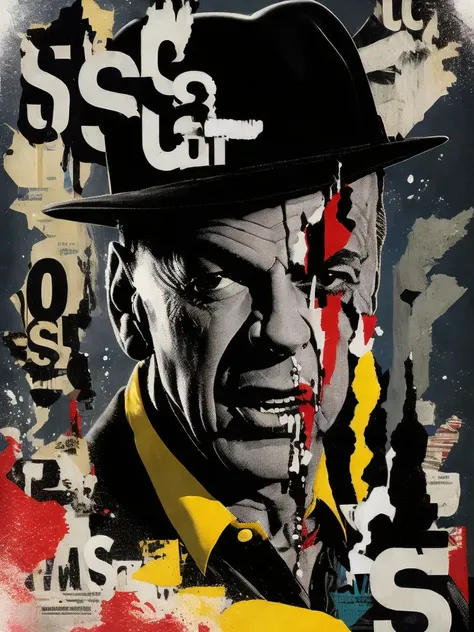<lora:PunkCollage:1>punk collage of a frank sinatra