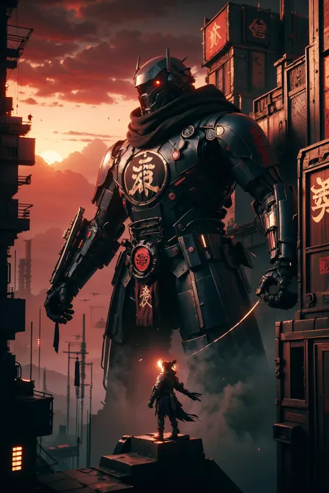 <lora:ShinobiTech-20:1> shinobitech , scifi, shinobi, bulky metal , (cyberpunk:1.1) , neon lights,
girl,solo,In a desolate, shadowy wasteland, a lone figure trudged through the ashen landscape, the air heavy with an ominous silence., scene view, dynamic angle,
<lora:architecture-v4:0.5>