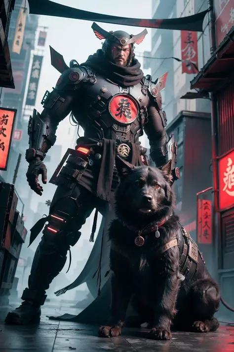 <lora:ShinobiTech:1> shinobitech , scifi, shinobi, bulky metal ,  (cyberpunk) , neon lights ,
Cerberus ,mythological creature,