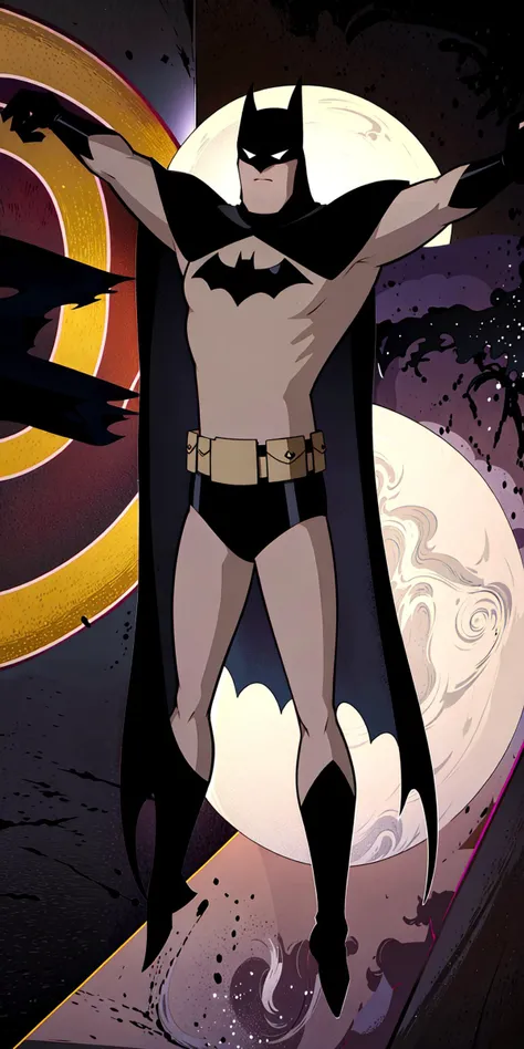(masterpiece:1.3),
<lora:batman:0.75>, Batman, male focus, black bodysuit, long black cape, superhero, 1boy, sharp focus, 4k textures, even lighting, well lit, looking at viewer, body facing camera, straight on shot, scowl,<lora:LongcatMemeSolo:0.8> IncrsLcmSolo, full body, chibi