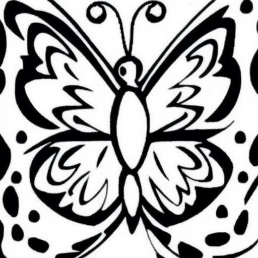 lineart of butterfly,coloring book,high quality,