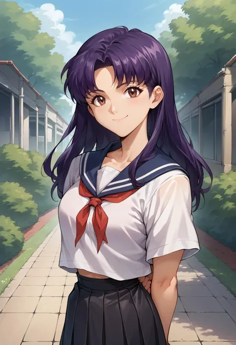 raiden shogun,((best quality)), ((masterpiece)), (detailed), perfect face,1girl, solo, long hair, looking at viewer, blush, open mouth, shirt, purple hair, brown eyes, upper body, teeth,, mole, mole on neck,1girl, solo, breasts, looking at viewer, shirt, black hair, breasts, sitting, outdoors,sky, shorts, sleeveless, alternate costume, tree, hand between legs, yellow shirt, sportswear, gym shorts, basketball uniform, yellow tank top,number 3,sweat,jersey numbber 3