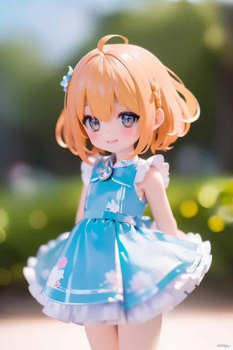 (best quality:1.3),(1 cute :1.2),(cute,simple,detailless:1.3),(flat colored eyes:1.4),(chibi:1.4),(small breast,wearing simple smooth dress),(blond well-trimmed short bob hair),(forehead:1.1),(smiling,happy:1.4),(bright face),(arms behind back),(simple painting, small deformed),(sidelighting:1.3),(bright photo,portrait lighting:1.3) <lora:Flat2:1>