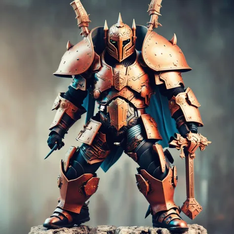 photo of intimidating (NeonMutation GrimKnights:1) Future Cyber Centurion standing, style by MushroomLove