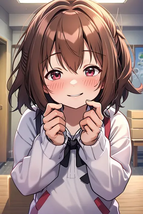 masterpiece, best quality, unity 8k wallpaper, illustration, ultra-detailed, indoors,
<lora:ehegao_v1-000080:0.5>, ehegao, blush, portrait,