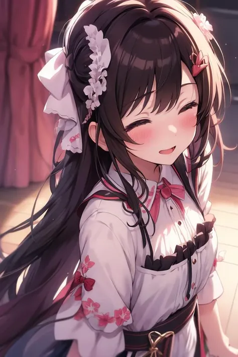 1girl, solo, masterpiece, best quality, unity 8k wallpaper, illustration, ultra-detailed, <lora:ehegao_v2-000010:0.9>, ehegao, blush