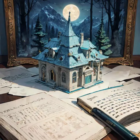 RAW photo, 8k uhd, Analog style, (Masterpiece, Best Quality, Highres:1.3), dramatic, cinematic, (paper-cut craft:1.3), BREAK,
intricate (paper-cut craft:1.4) of mysterious intricate ornamented (owl:1.4), (beige square photo-frame:0.7), circle mask, (forest, mountain:1.3), (winter, moon:0.5), (green, blue, brown, white:1.1), (black, gold:0.8), (paper-cut craft, colorful, layers, flat, fabulous, children's book:1.2), (hyperdetailed, absurdres:1.1), BREAK,
<lora:more_details:0.1>