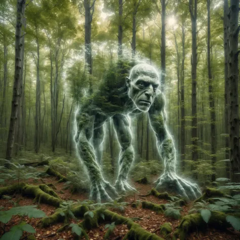 DonM3x71nc710nXL transparent fading, cyclops, temperate deciduous forest,<lora:DonM3x71nc710nXL-v1.2-000006:0.85>