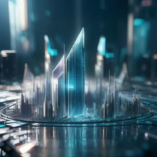 city,<lora:GlassTech-20:1.2>, glasstech,scifi , transparent ,, octane render,8k,detailed background