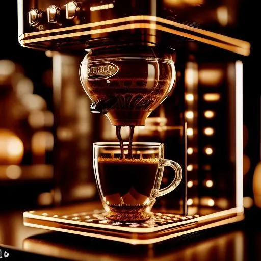 glasstech,scifi, transparent ,coffee machine , detailed background <lora:GlassTech-20:0.8>