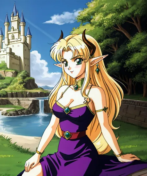 elf female, dragon horns, dress, mature, seductive, retro, 1990s style, aesthetic, cute girl, nature, castle, noble, complex composition, wires, mechanisms, <lora:1990sAnimeStyleLora_1:0.1>, <lora:1600sLORA:0.1>, <lora:bluetheboneEsthetic80s_bluethebone19:0.7>, <lora:bluetheboneEsthetic80s_bluethebone19:0.1>, <lora:esthetic90sStyle_90sv1:0.3>, <lora:esthetic90sStyle_90sv16R:0.1>, <lora:estheticUrushihara_uruv1:0.1>, <lora:yuukiNobuteru1990_offset:0.1>, <lyco:envybetterhandsLocon_beta2:1>