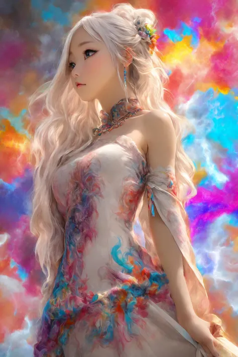 official art, highest details, beautiful and aesthetic, fractal art, colorful,
masterpiece, best quality, 1girl, <lora:kwFemale_Beta40-SDXL_v1:1>, asian,waifu,cleavage