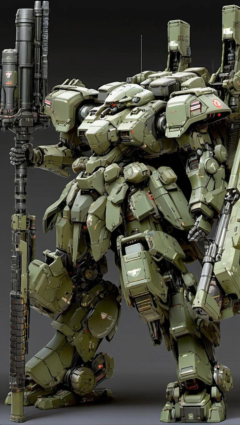 concept art of a heavy mech, (MRS:0.8),( hawken:1.5),(battle scene:1.2), (battlefield:1.2), mecha armor, full armor, glowing , (full body:1.2),clenched hand, mechanical parts, robot joints,(holding huge weapon:1.5) ,(huge mechanical shield:1.2),best quality, masterpiece, highly detailed, (huge mechanical weapon:1.3),(detailed armor:1.2),(detailed shield :1.2),(detailed weapon:1.2),(huge mechanical gun:1.2), digital artwork, illustrative, painterly, matte painting, highly detailed