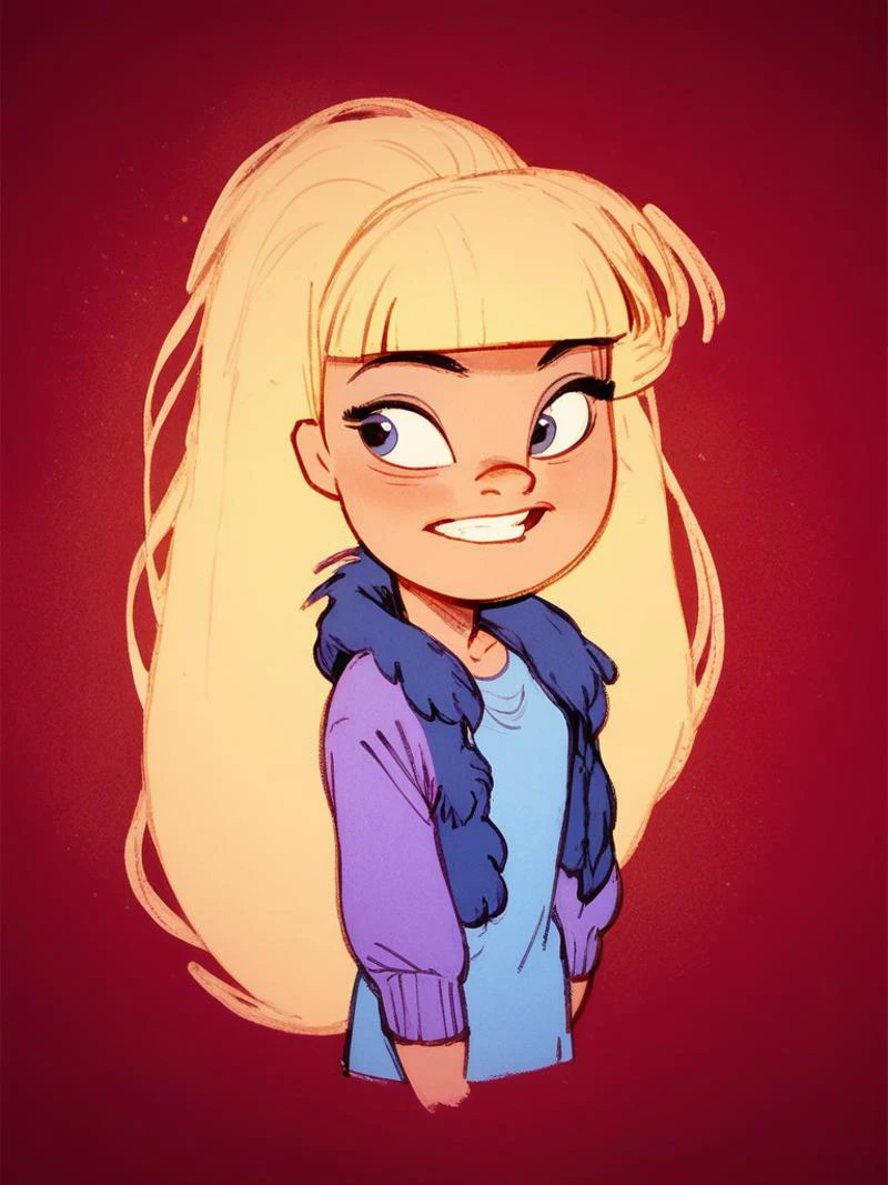 score_9, score_8_up, score_7_up, score_6_up,
<lora:Chris_Sanders_style_PDXL:1> chrissandersstyle
<lora:Pacifica_Northwest_-_Gravity_Falls_PonyXL:1> Pacifica, Blond hair