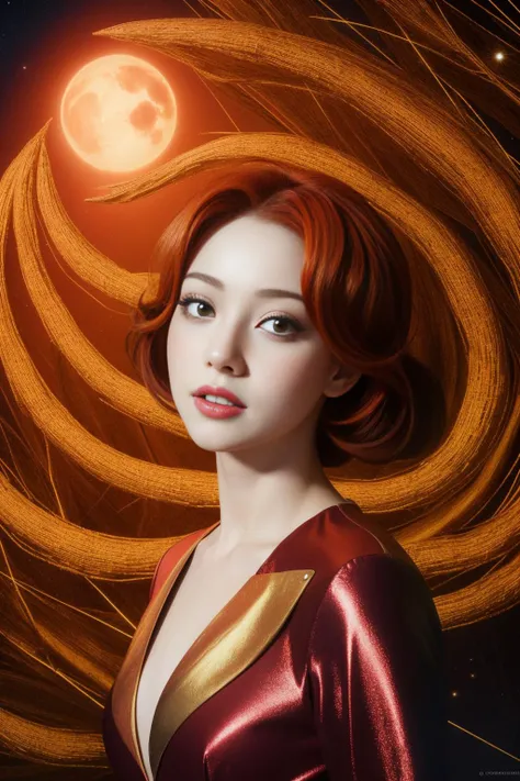 1girl, vibrant Painting, elegant, Landscape of a Eerie Peaceful Regency ([wild ginger|Lyra constellation] of Hate:1.3) , it is anthropomorphic with a face, it is inspired by Google, Jupiter's Great Red Spot background, lush flora and lava pit, at Nighttime, Bokeh, (melanin art by Gordon Parks:1.1) , Visual novel, Disgusting, Bronzepunk, Motion blur, F/14, Primary Colors, Bright design, nightmare fuel, HDR, absurdres