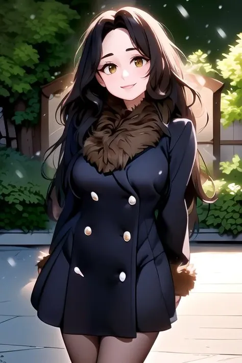 (masterpiece:1.4), high quality, high definition, sharp focus, detailed face, anime, best quality, 4k, 8k, absurd resolution, intricate detail, detailed hands, detailed eyes, animation, illustration, highly detailed, highres, extremely detailed, <lora:ETO_OCC002:0.7> ETO_OCC, black hair, curly hair,longhair, thick eyebrows, <lora:hyperdenoiser_v090:0.6>, (looking at viewer:1.6), (plump), (curvy), (thick), (hazel eyes:1.3), (parted bangs:1.4), <lora:mesugaki-10:0.6>, smiling, smug, <lora:ETO_OC:0.2> ETO-OC, <lora:sensualface_type1:0.6>, gasping, ecstasy, seductive smile, <lora:perfetfingers:1>, pureerosface_v1, prettify, OverallDetail, Illust-InstaFilter, hotify, edgQuality, Earth-QualityPos, BodyPositive, Best_QualityPos, Leaning against a wall with arms above head, worm's eye, 1girl, breasts, skindentation, <lora:pinup_resize:0.8> <lora:hyperrefiner_v090:0.6>, <lora:jack3tdr3ss2:1> jack3tdr3ss, (fur trim:1.4), fur trim jacket dress, long sleeves, pantyhose, winter, snow, city, snowflakes, snowing, outdoors, Christmas,