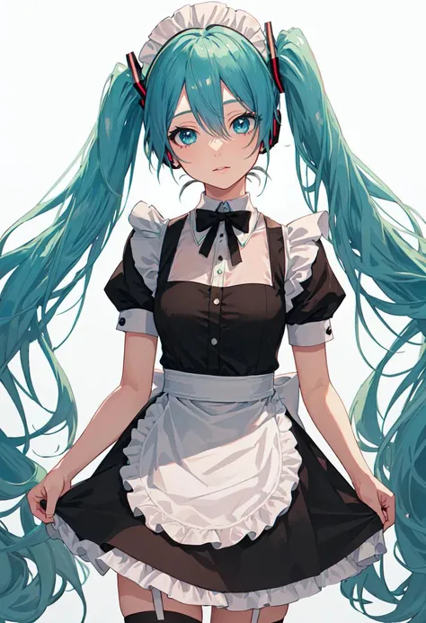 Hatsune Miku、Maid clothes、Cat ear