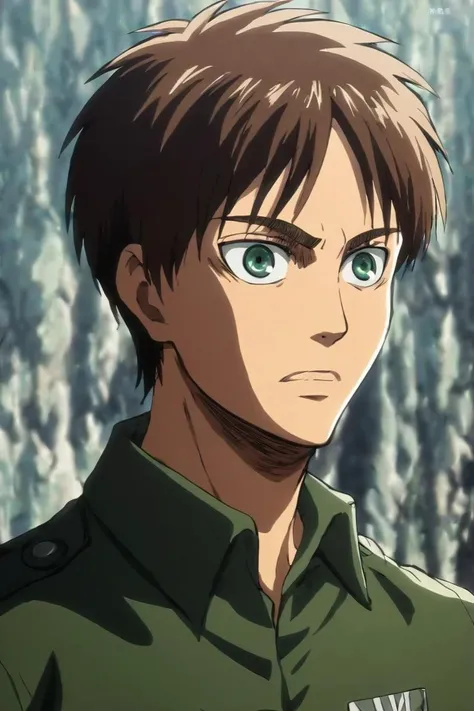 score_9, score_8_up, score_7_up, score_6_up, score_5_up, score_4_up, BREAK source_anime, 1boy, solo, male focus, , <lora:Eren_Yeager_PonyXL:0.94>, eren_yeager, brown hair, green eyes, polo shirt, , science fiction time travel, <lora:sdxl_lightning_8step_lora:1>