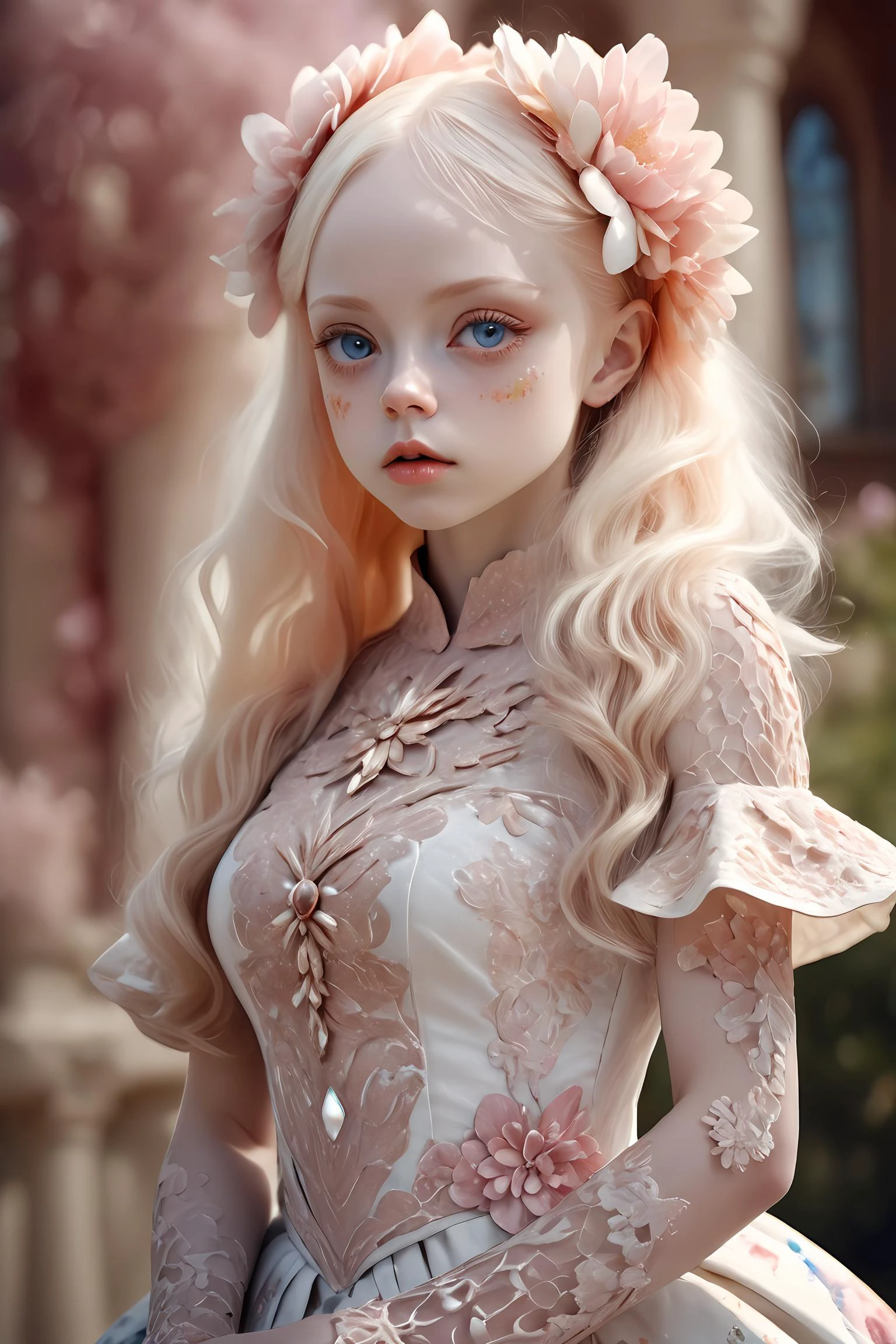 masterpiece, best quality, 1girl, <lora:kwFemale_Beta40-SDXL_v1:1>,
detailed skin texture, hyper real photo, Albinism and Heterochromia by Bella Kotak, intricate fantasy dress, , PhaseOne, ,, photography, photo taken with a Hasselblad H4D, taken with PhaseOne IQ180, IQ160, IQ140, P65+, P45+, extremely detailed, , perfect skin, detailed skin, hyper reality, perfect face,