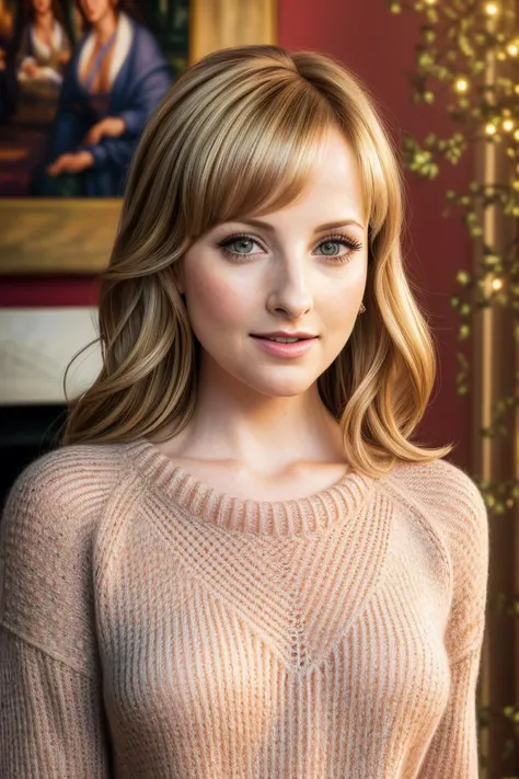 photo of seductive (mrauch:0.99), a woman as a sexy housewife, (closeup portrait), (tight knitted sweater), in a (sitcom living room), (masterpiece:1.5) (photorealistic:1.1) (bokeh) (best quality) (detailed skin texture pores hairs:1.2) (intricate) (8k) (HDR) (wallpaper) (cinematic lighting) (sharp focus), (vivid atmosphere), (brightly lit:1.2)