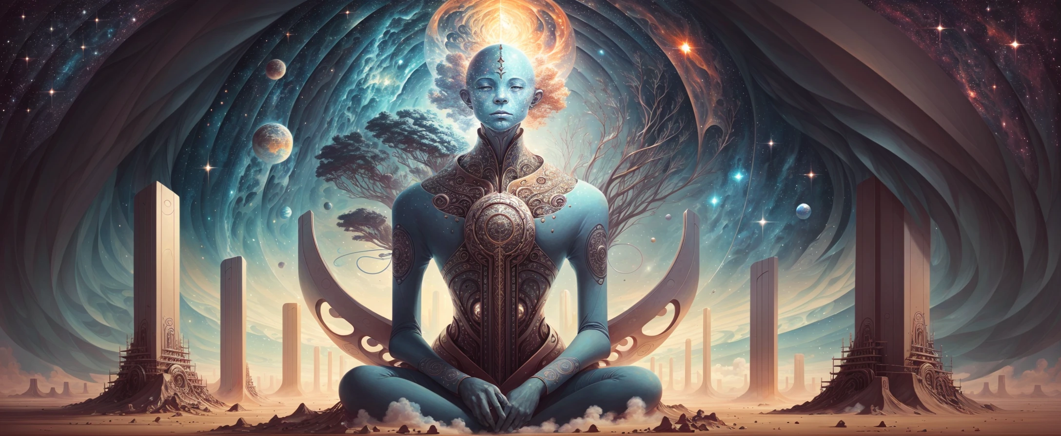 the ancient one,space is a void, no_humans,<lora:Angelarium:1>,