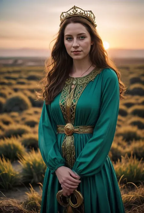 Color photo (Young 20 something Queen Elizabeth Alexandra Mary Windsor as Druid Queen in green dress)((outdoor druidic golden sunrise ceremony))BREAK((wickeeman))((dodge and burn, corner edge darken vignette))(exposure POP!!! hdr extremely intricate, Sharp focus, dramatic cinematic light, (8k textures, elegant, cinematic look)(breathtaking, insane details)Terra Carta
<lora:Better_Details:0.6>
<lora:epiC35mm:0.6> epiC35mm
<lora:LCM_1-5:0.7>
<lora:EmotionSliders:1.2>
<lora:Colortone_Slider:1.4>
