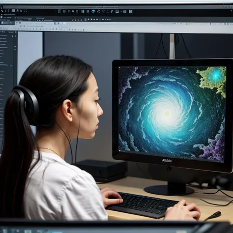 An AI Artist stares at a computer screen until they see the result they want, something artistic and beautiful.
<lora:RMSDXL_Enhance:1>,
<lora:add-detail-xl:0.8>,
<lora:RMSDXL_Darkness_Cinema:1>,