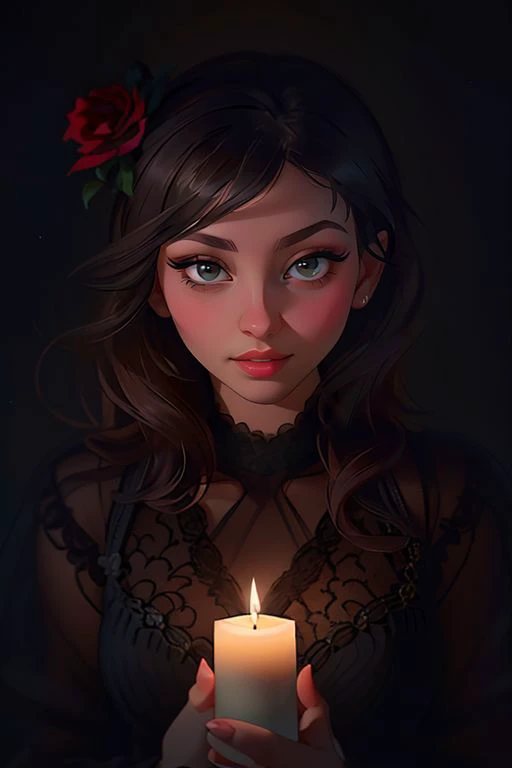 Merger_jule_garshine,
in a dark room in (pitch black:1.2) amongst a (candle light vigil:1.2), (candles:1.1), (candle light:1.1), (pitch black room:1.2), (darkness:1.1), wearing a (sheer robe:1.1), robe, sheer, (lots of candles:1.2),
bokeh, f1.4, 40mm, photorealistic, raw, 8k, textured skin, skin pores, intricate details <lora:epi_noiseoffset2:1>, epiCRealism <lora:detail_slider_v4:0.8> <lora:ClothingAdjuster3:-0.8>