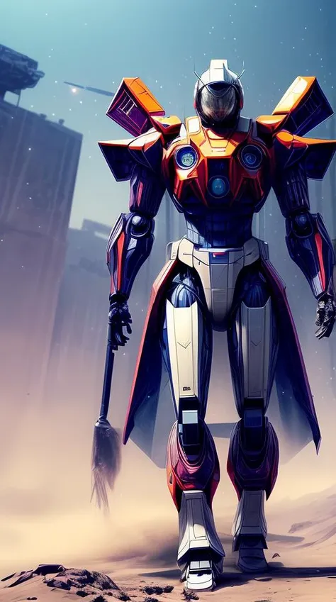 full body concept art of a mech space samurai with jet pack and thin mech wings, hovers above ground, dust swirls under him, realistic, cinematic, atmospheric, sci - fi movie character, cctane render, by moebius, alphonse mucha, roger deakins, masamune shirow <lora:add_detail:2>