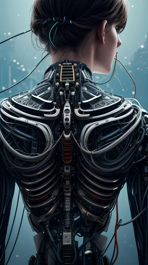 hyperrealism, complex details, professional photo of a transparent porcelain semi-cyborg,
glowing backlit panels, anatomical, dark forest, night, complex background,
cyber, <lora:Cyber_relib_80st_64_128:0.5>,