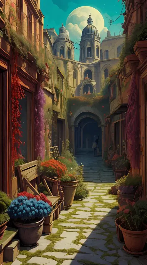 Da de los Muertos, mexican street,peoples makeup, festival background, cleavage, (art by Ferdinand Knab and Claude Bonin-Passarro:1.2),Highly saturated colors, digital art,
<lora:add_detail:0.5> <lora:more_details:0.25> <lora:FantasyWorldV1:0.25>