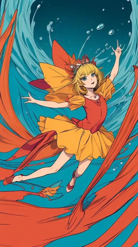 (masterpiece, best quality:1.3), (flat color:1.3),(colorful:1.3),looking at viewer,1girl,solo,floating colorful water,(2D:1.3),free self-expression regarding Thumbelina monster,
<lora:add_detail:0.5> <lora:more_details:0.25> <lora:FantasyWorldV1:0.25>
