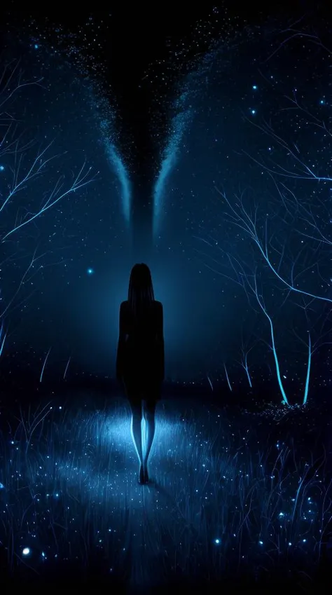 (abstract art:1.2), 1girl, fireflies,( blue theme:1.1), dark theme, masterpiece, best quality, highres, <lora:add_detail:1>