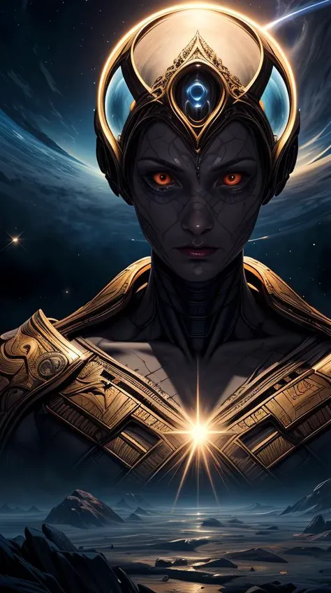 apollo humanoid god of the sun, highly detailed, d & d, fantasy, highly detailed, digital painting, trending on artstation, concept art, sharp focus, illustration, art by artgerm and greg rutkowski and magali villeneuve, abstract dream, space, intricate, grand scale, alone, cinematic film still, insane detail, sharp focus, depth of field, realistic lighting, (realistic perspective), complex, (multiple subjects), 4k HDR,<lora:add_detail:0.5>,<lora:more_details:0.25>,<lora:FantasyWorldV1:0.25>,