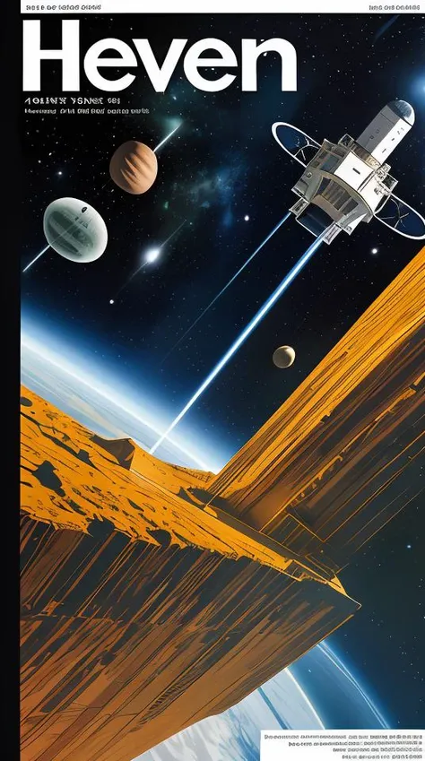 ((magazine cover-style:1.3) illustration of photo,star ship,outer space, ), abs, adding a touch of fantasy to the scene, the text on the cover should be bold and attention-grabbing, with the title of the magazine and a catchy headline, the overall style should be modern and trendy, with a focus on fashion and fantasy, helvetica-bold, A composition that challenges traditional notions of perspective and invites a fresh way of seeing,