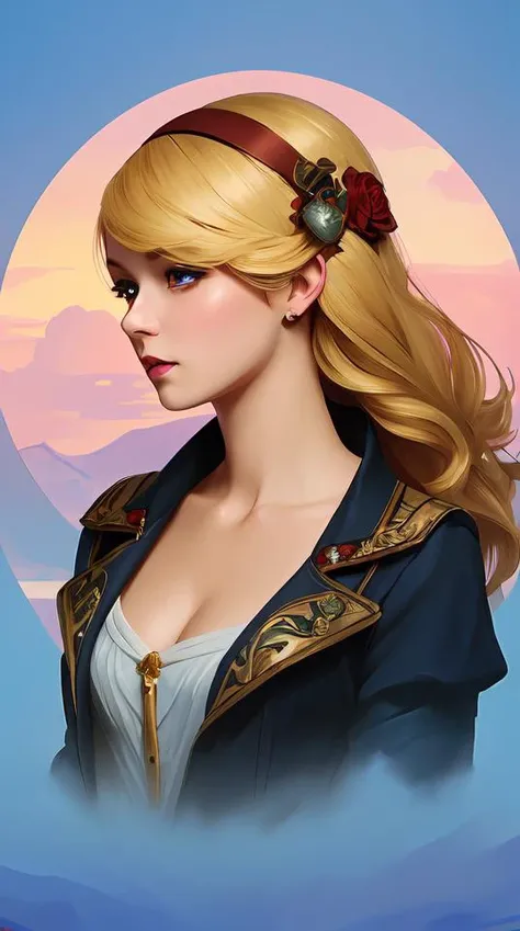 portrait of a menacing beautiful Applejack, short muzz, earth pony mare, top half of body, My Little Pony, by Stanley Artgerm Lau , greg rutkowski, thomas kindkade, alphonse mucha, loish, norman rockwell, J. C. Leyendecker. bright blonde mane, orange fur, red ribbon, angry complexion, beautiful detailed eyes, black rose frame. D&D, fantasy. Trending on artstation rule of thirds extremely detailed old illustration hd 4k