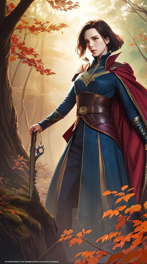 anime key visual of a beautiful young female doctor strange intricate, magical forest, stunning, highly detailed, digital painting, artstation, smooth, hard focus, illustration, art by artgerm and greg rutkowski and alphonse mucha
